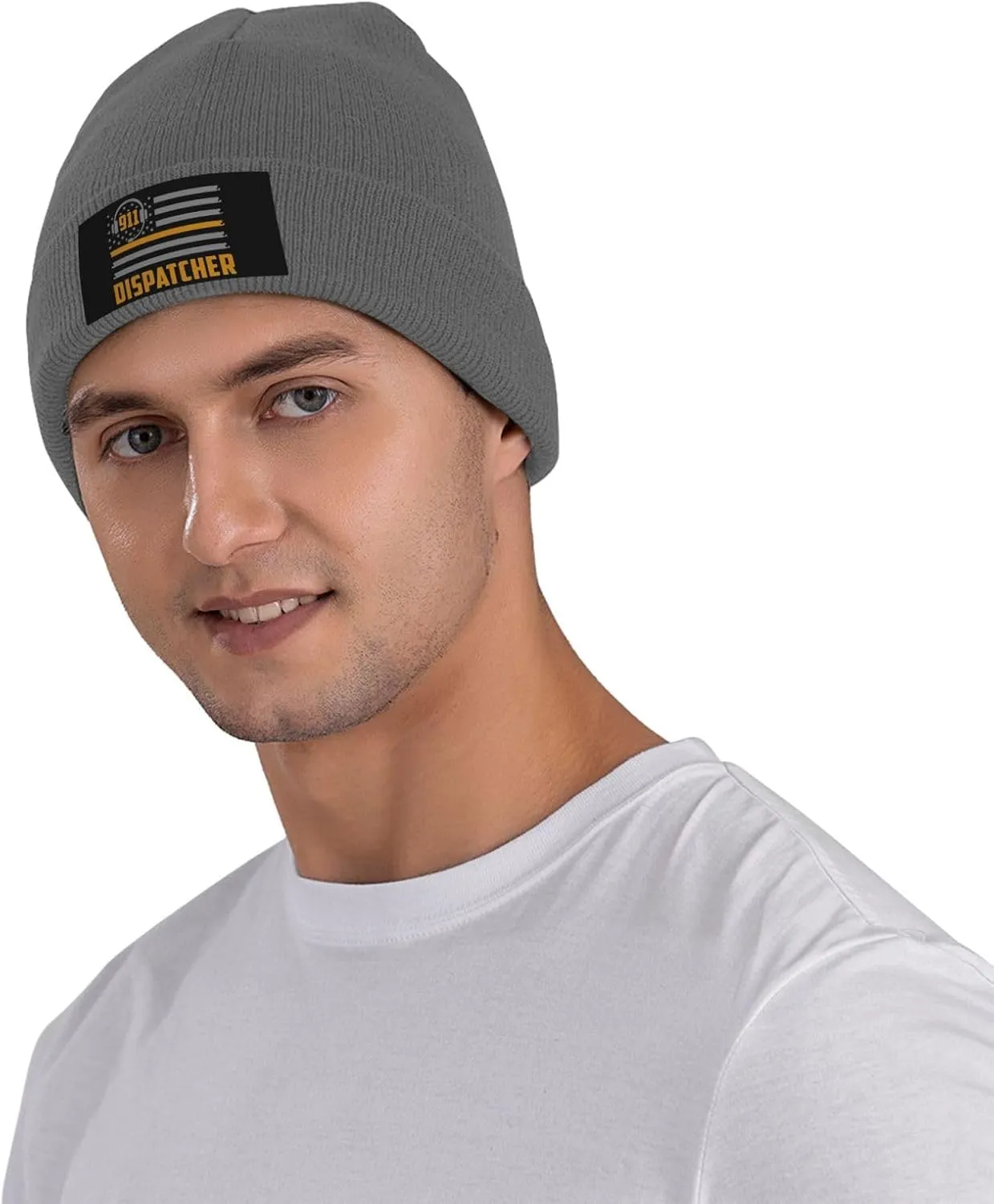 911 Dispatcher Beanie Hat Warm Knit Cuffed Beanie Cap Funny Winter Hat for Men Women