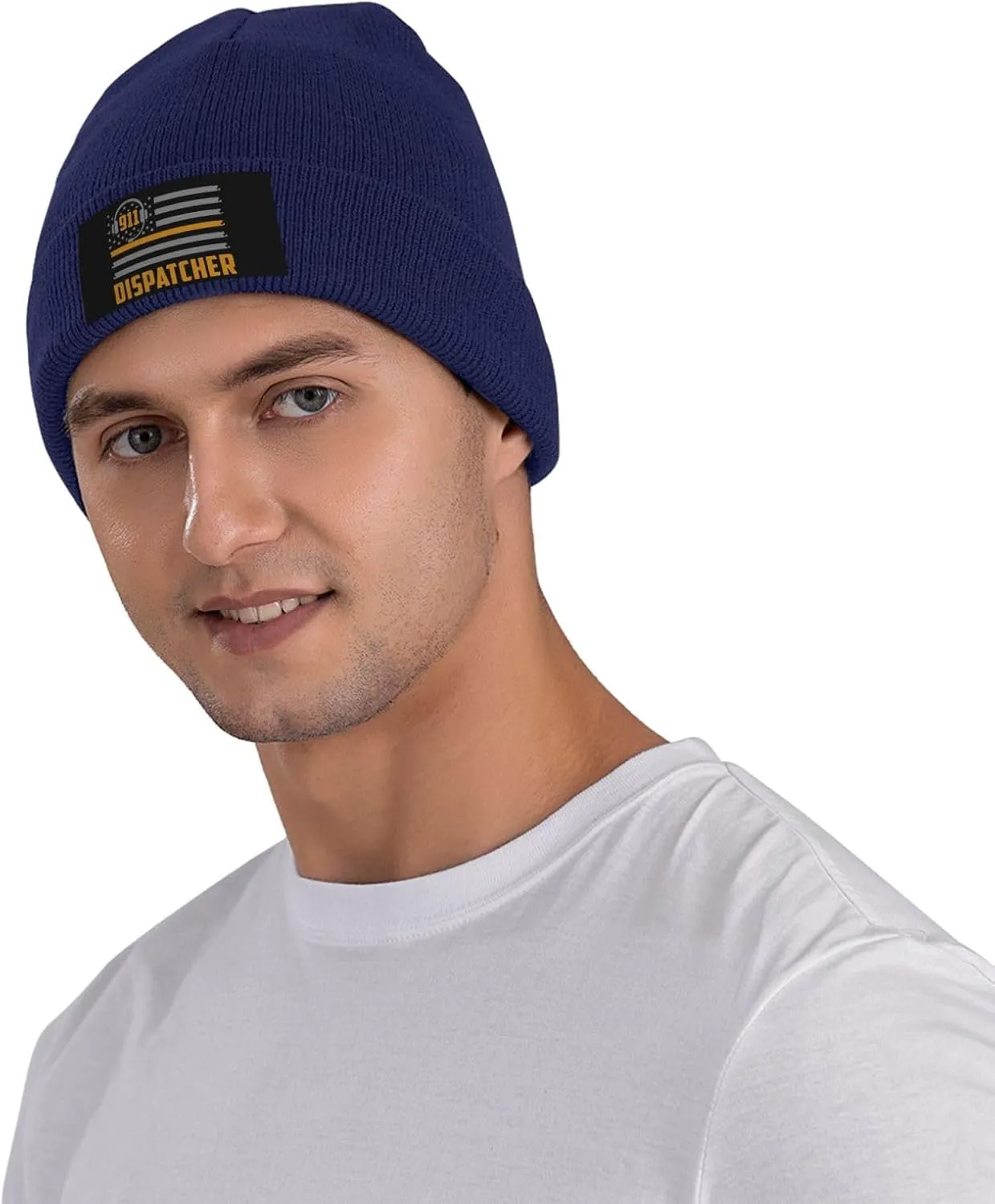911 Dispatcher Beanie Hat Warm Knit Cuffed Beanie Cap Funny Winter Hat for Men Women