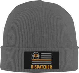 911 Dispatcher Beanie Hat Warm Knit Cuffed Beanie Cap Funny Winter Hat for Men Women