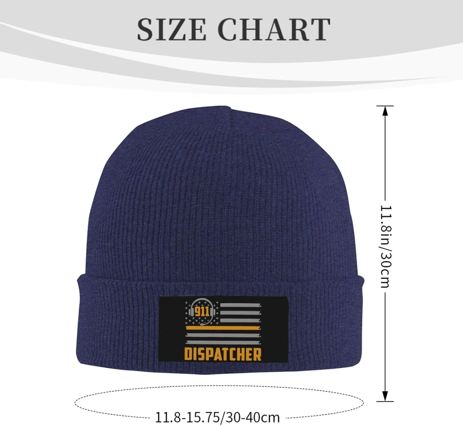 911 Dispatcher Beanie Hat Warm Knit Cuffed Beanie Cap Funny Winter Hat for Men Women