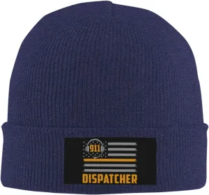 911 Dispatcher Beanie Hat Warm Knit Cuffed Beanie Cap Funny Winter Hat for Men Women