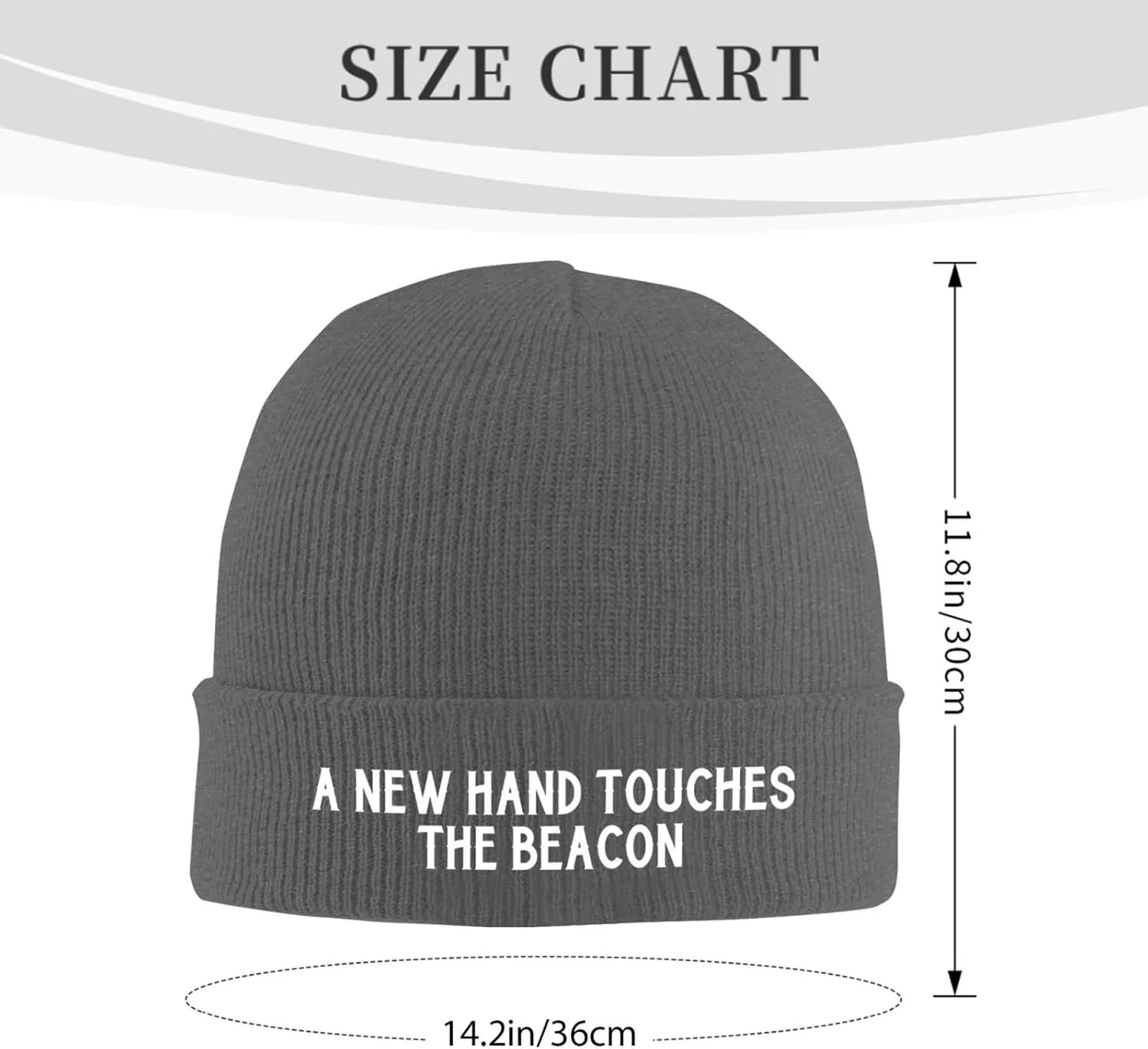 A New Hand Touches The Beacon Beanie Hats for Men Women Knit Skull Cap Cuffed Beanies Warm Winter Hats