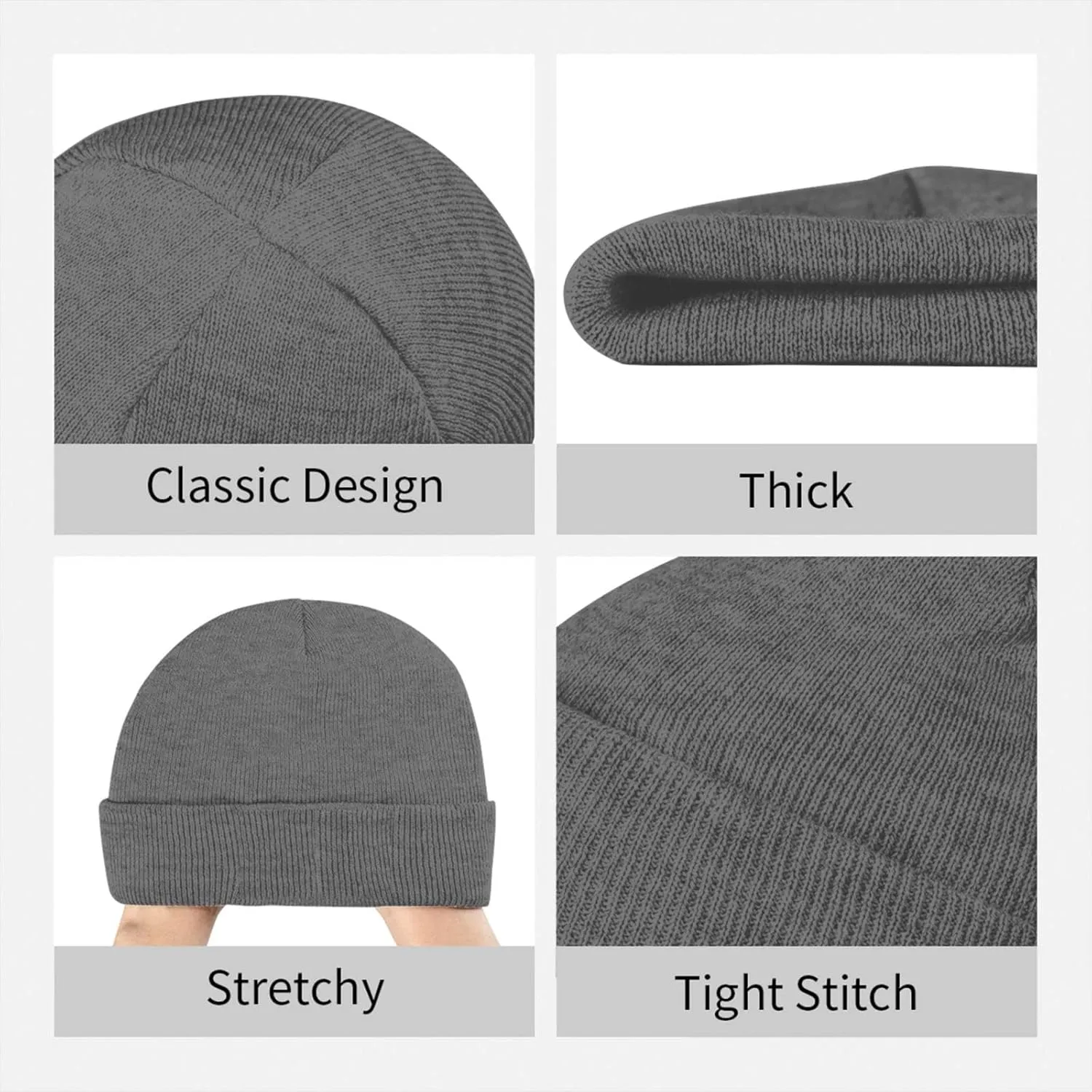 A New Hand Touches The Beacon Beanie Hats for Men Women Knit Skull Cap Cuffed Beanies Warm Winter Hats