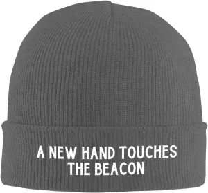 A New Hand Touches The Beacon Beanie Hats for Men Women Knit Skull Cap Cuffed Beanies Warm Winter Hats