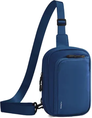 BAPHITY Small Sling Bag for Women and Men, Crossbody Bag Trendy, Fanny Packs Purses Chest Bag for Travel -Navy