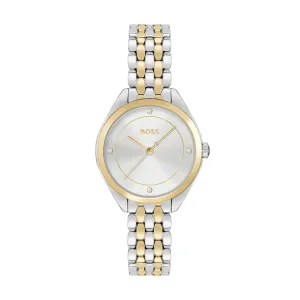 Boss 30mm Mae Two-Tone Silver Quartz Watch