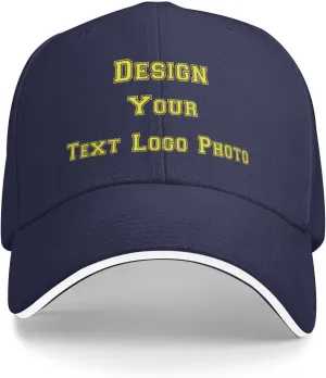 Bulk Custom Hat for Men with Your Photo Text Logo Design Custom Baseball Cap Personalized Hat Custom Trucker Hats