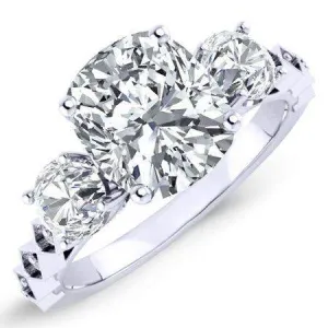 Calix - Cushion Moissanite Engagement Ring