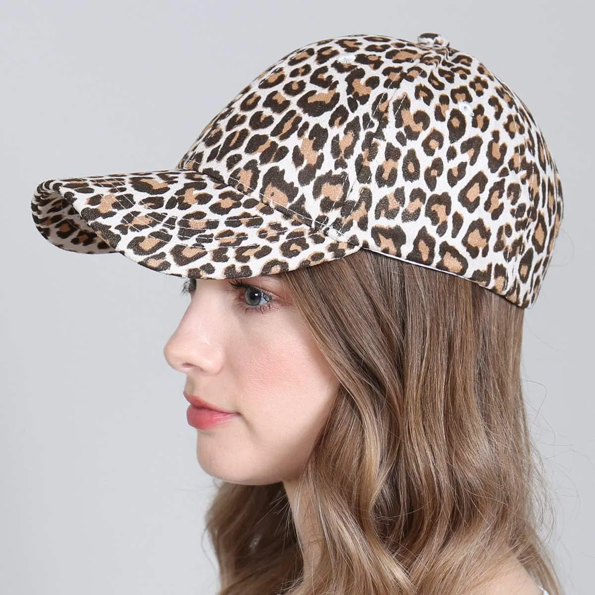 Casual Baseball Cap - Sun Visor Corduroy, Plaid, Leopard Animal Print Hat Adjustable