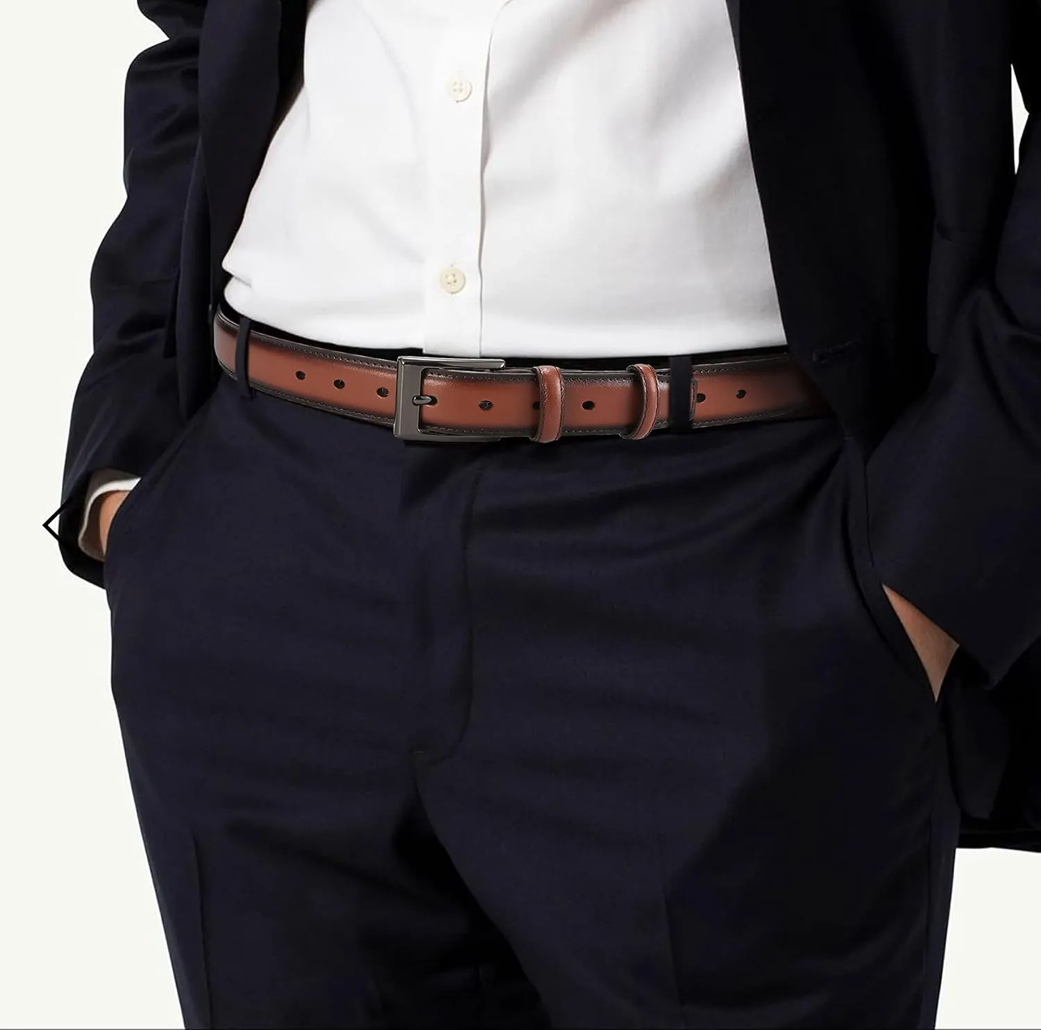 CHAOREN Mens Belts Leather 1 1/8" for Gift Men - Perfect Companion to Mens Dress Shoes