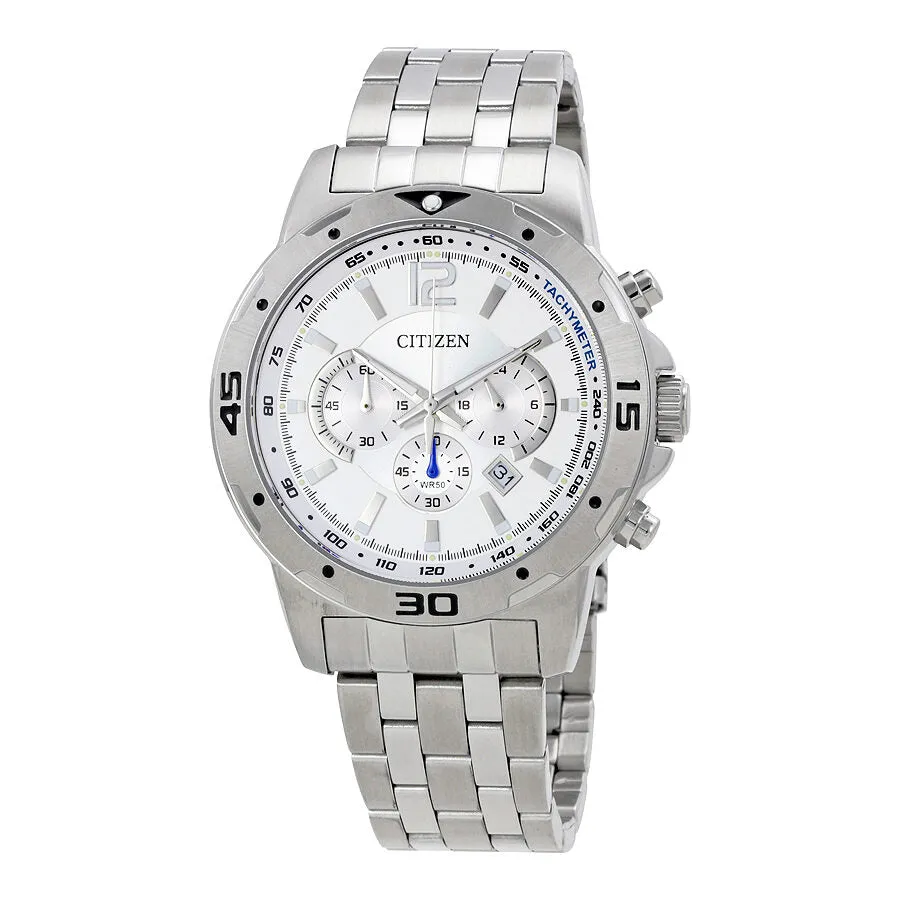 Citizen Chronograph Silver Dial Stainless Steel Men's Watch AN8100-54A