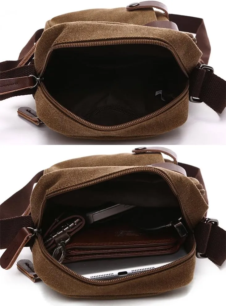 Collsants Mini Crossbody Bags for Women and Men - Small Purses and Handbags - Travel Bag - Canvas Shoulder Purse