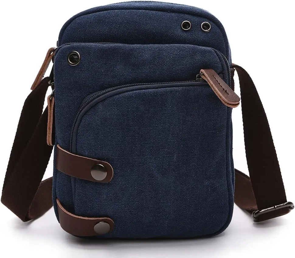Collsants Mini Crossbody Bags for Women and Men - Small Purses and Handbags - Travel Bag - Canvas Shoulder Purse