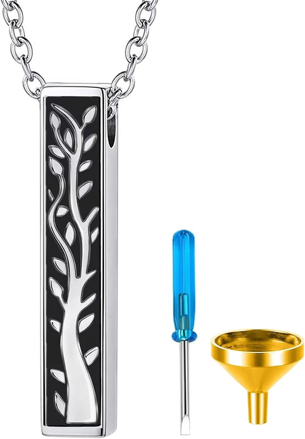 Cremation Jewelry Always with Me/Tree of Life/Butterfly Urn Necklaces for Ashes for Women Men Keepsake Memorial Ash Pendant for Human Ashes