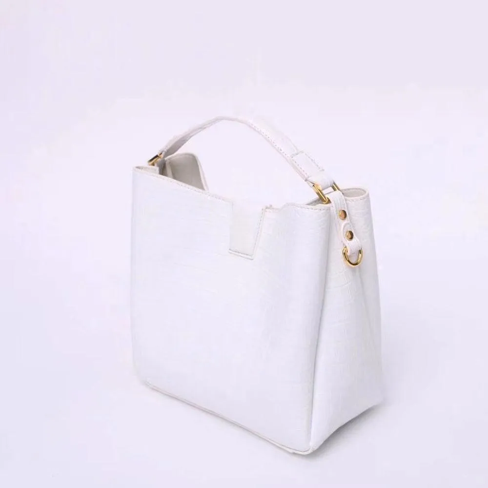 Crocodile  Leather Medium Hobo Tote Purse For Women
