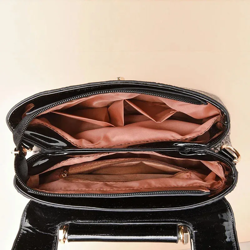 Crocodile Pattern Leather Crossbody Bags