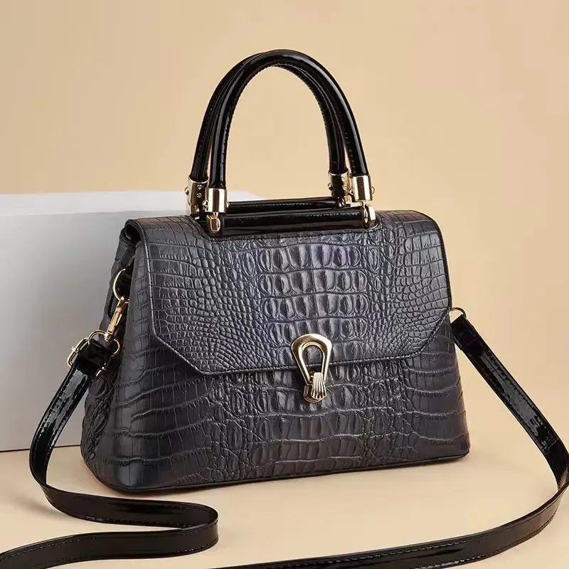 Crocodile Pattern Leather Crossbody Bags
