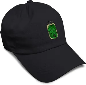 Custom Soft Baseball Cap Food Pickle Jar Embroidery Vegetables Pickle Twill Cotton Dad Hats for Men & Women