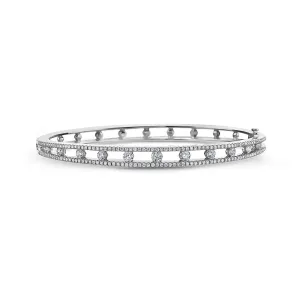 Diamond Air Bracelet in White Gold