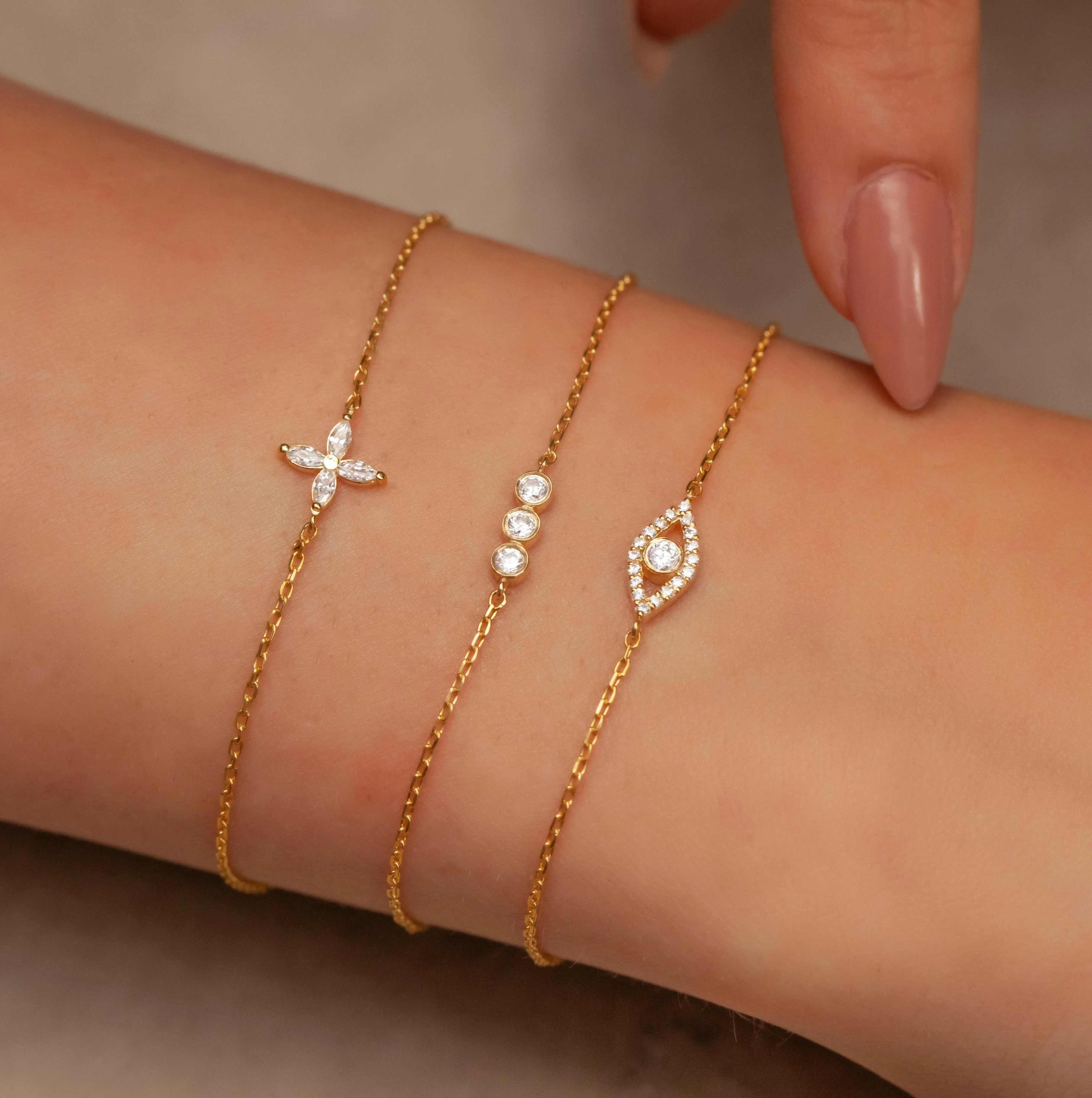 Diamond Bar Bracelet