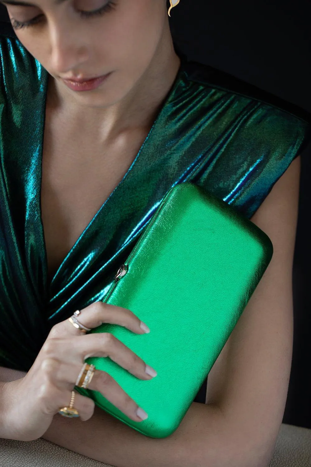 Finley Clutch - Emerald