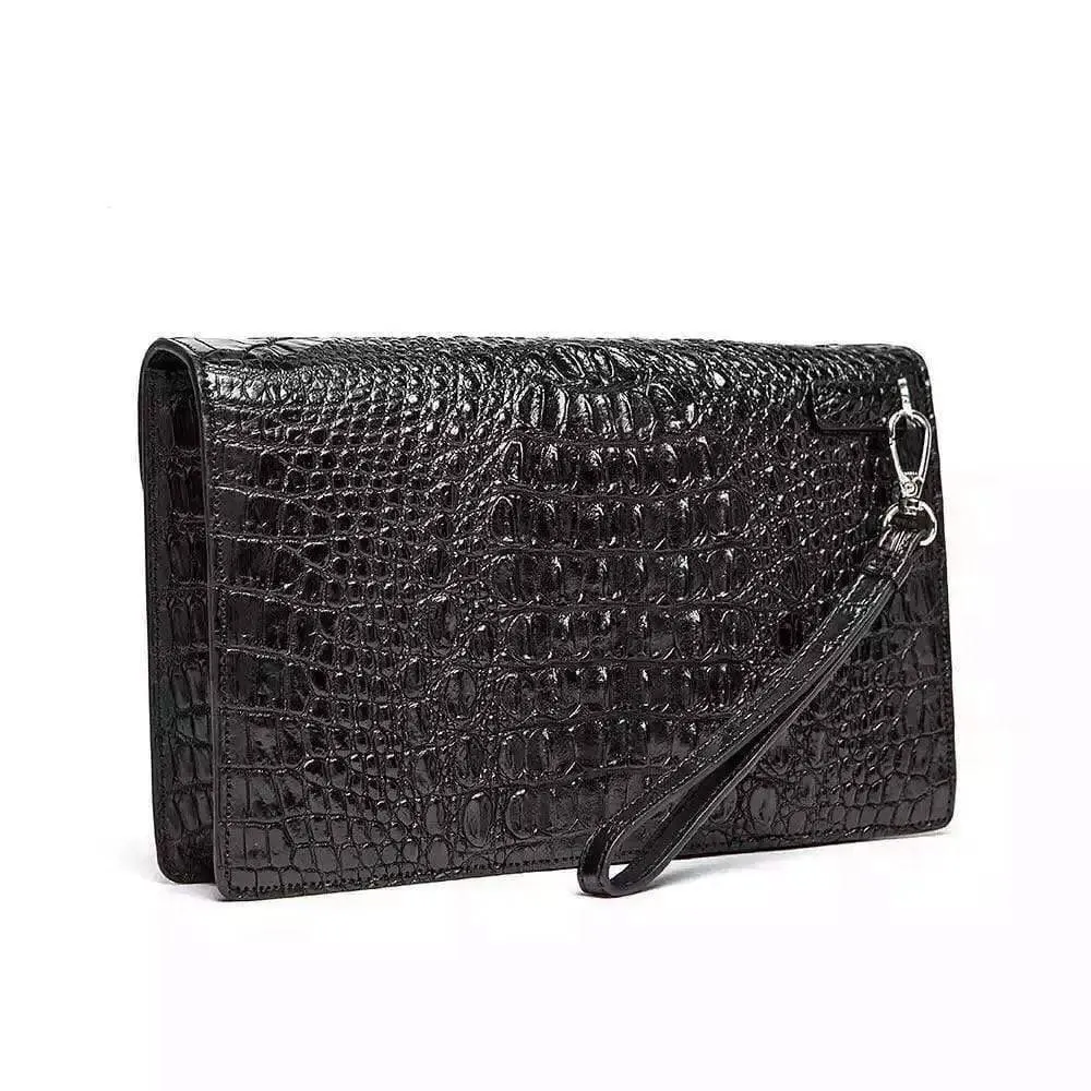 Genuine Crocodile Leather Clutch Bag
