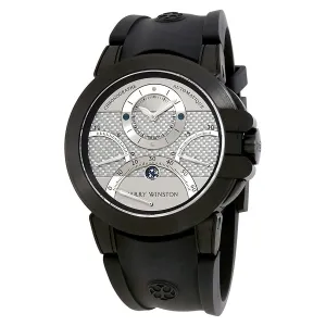 Harry Winston Ocean Triple Retrograde Chronograph Automatic Silver Dial Men's Watch OCEACT44ZZ006