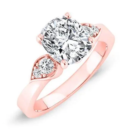 Hibiscus - Cushion Lab Diamond Engagement Ring (IGI Certified)