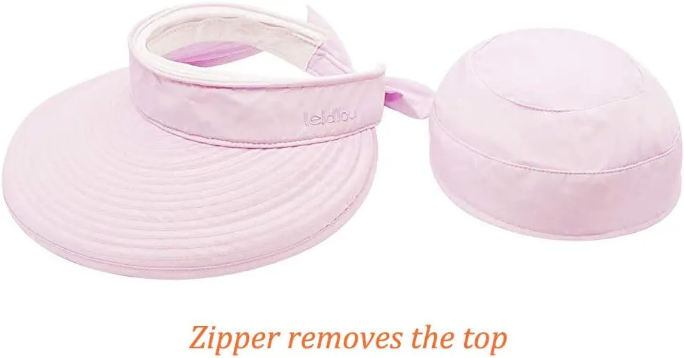 HINDAWI Sun Hats for Women with UV Protection Wide Brim Sun Hat Visor Summer Beach Outdoor Foldable Womens Cap