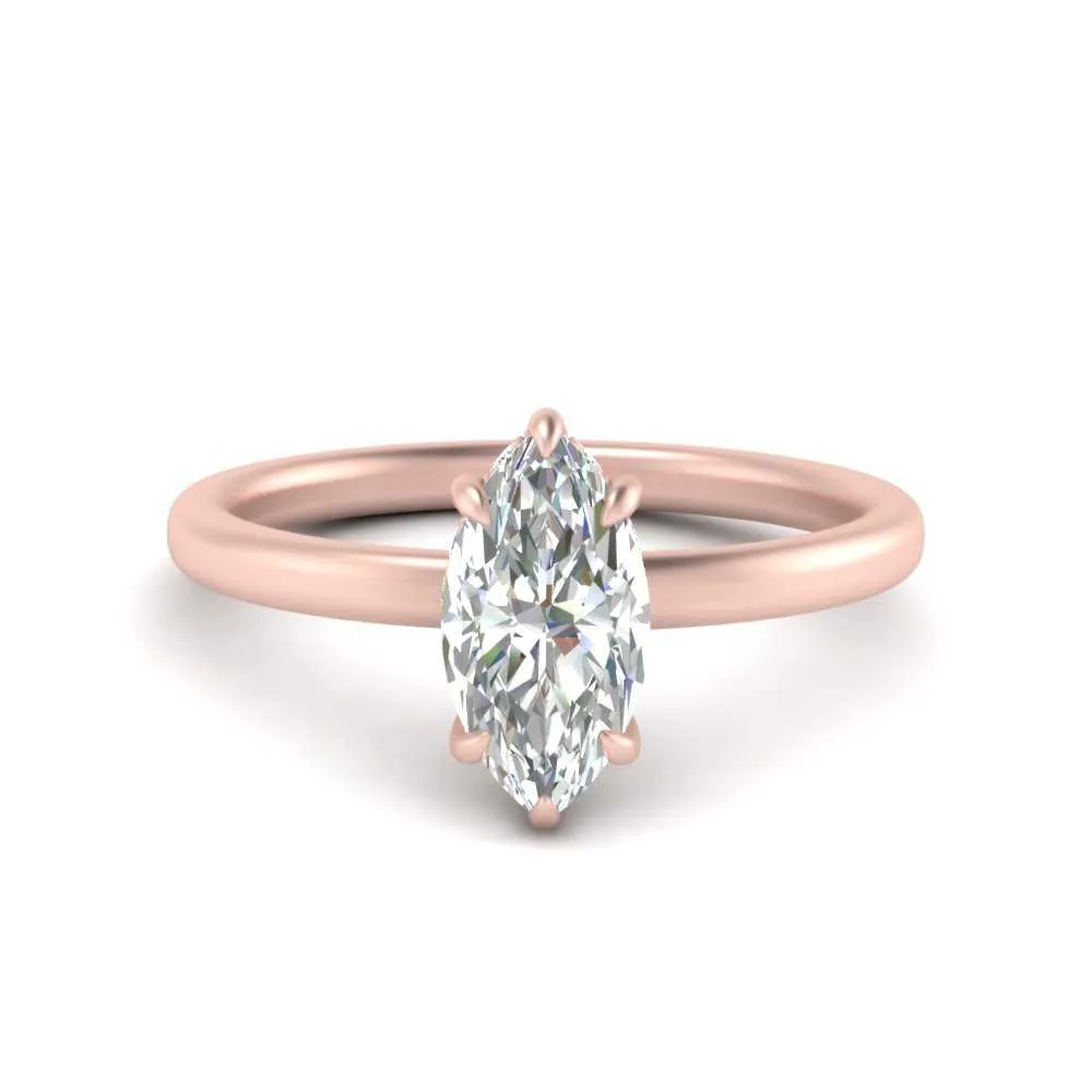 IGI Certified 1/2 - 5 Carat Lab Grown Diamond Thin Band Halo Women Engagement Ring 14K Gold