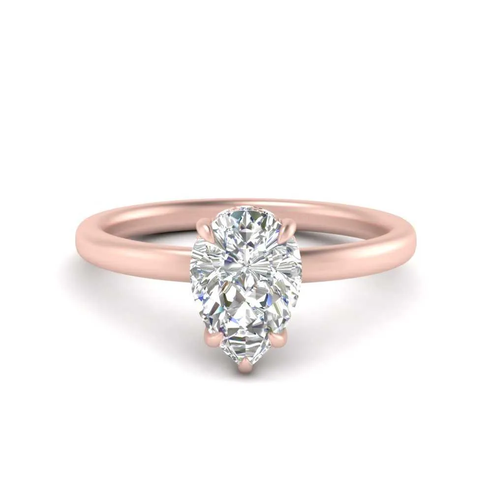 IGI Certified 1/2 - 5 Carat Lab Grown Diamond Thin Band Halo Women Engagement Ring 14K Gold