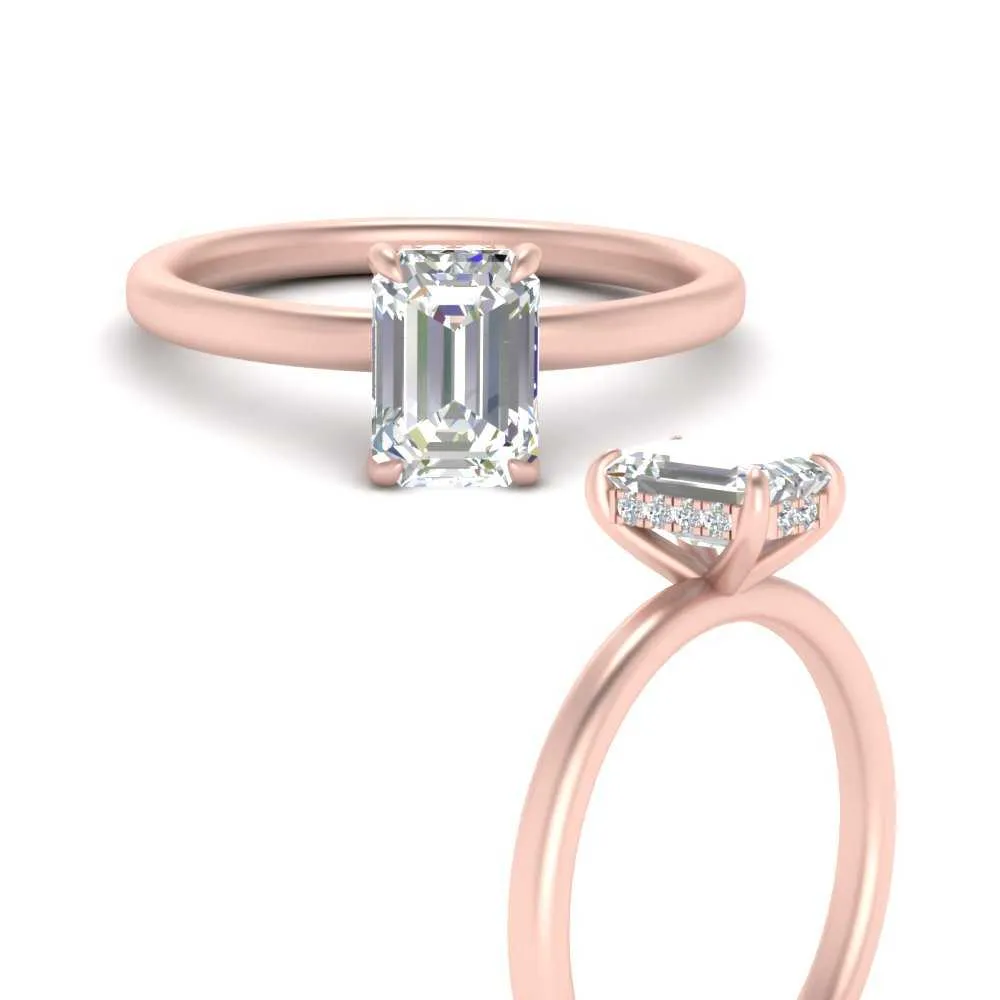 IGI Certified 1/2 - 5 Carat Lab Grown Diamond Thin Band Halo Women Engagement Ring 14K Gold