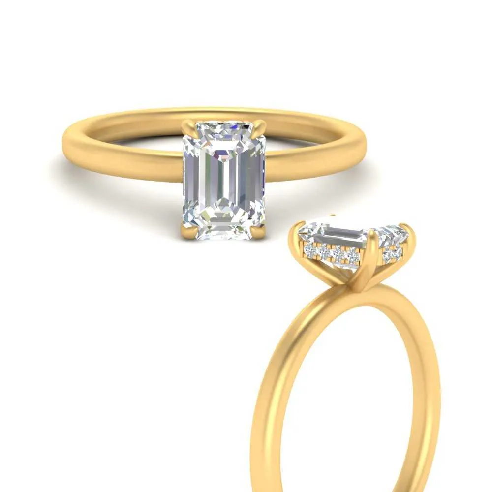 IGI Certified 1/2 - 5 Carat Lab Grown Diamond Thin Band Halo Women Engagement Ring 14K Gold