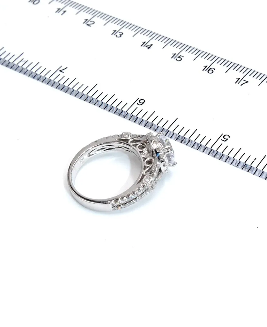 Kirk Kara K194R75R 18K White Gold Engagement Ring Setting