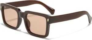 Kursan Retro Square Frame Sunglasses for Men Women Trendy Sun Glasses UV400 Protection