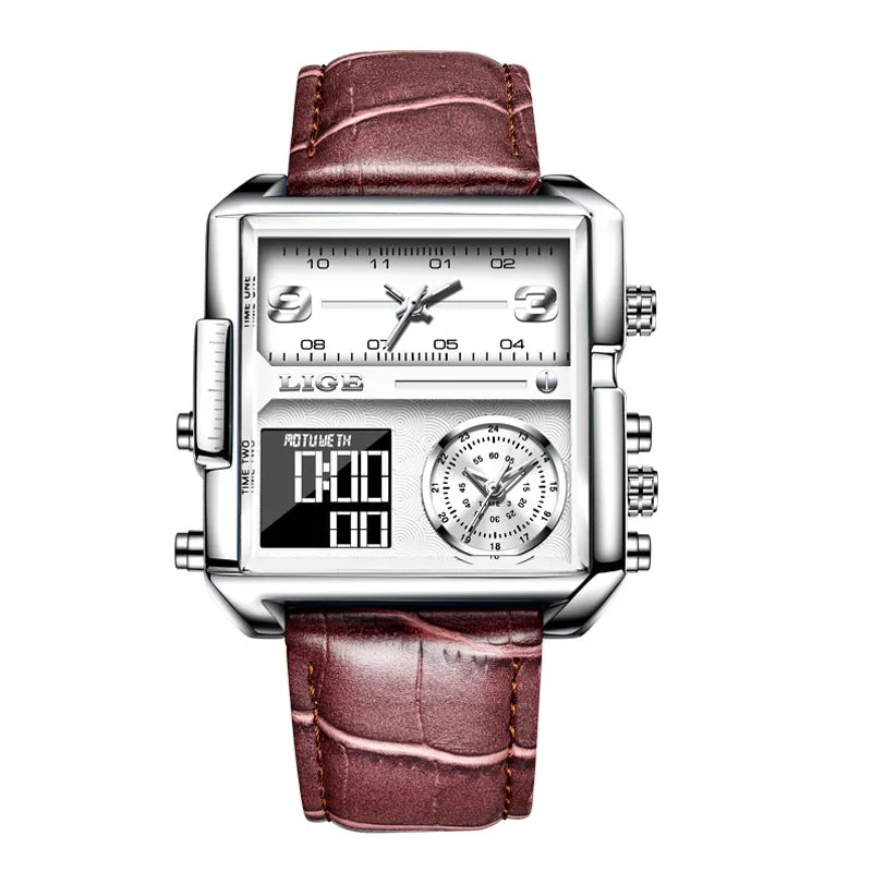 Lige Analog Digital Luxury watch for Men 8925