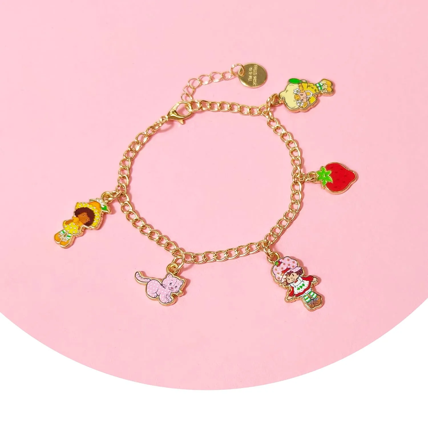 LUV HER Strawberry Shortcake 7" Bracelet with Metal Charms Strawberry Shortcake - Ages 3 