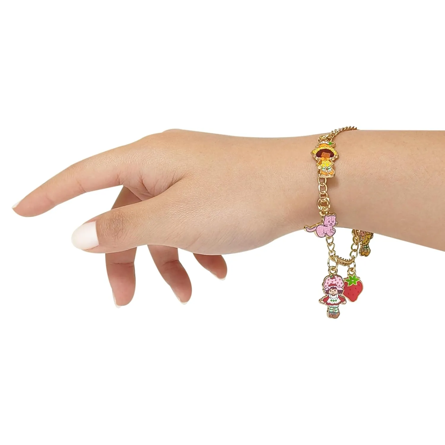 LUV HER Strawberry Shortcake 7" Bracelet with Metal Charms Strawberry Shortcake - Ages 3 