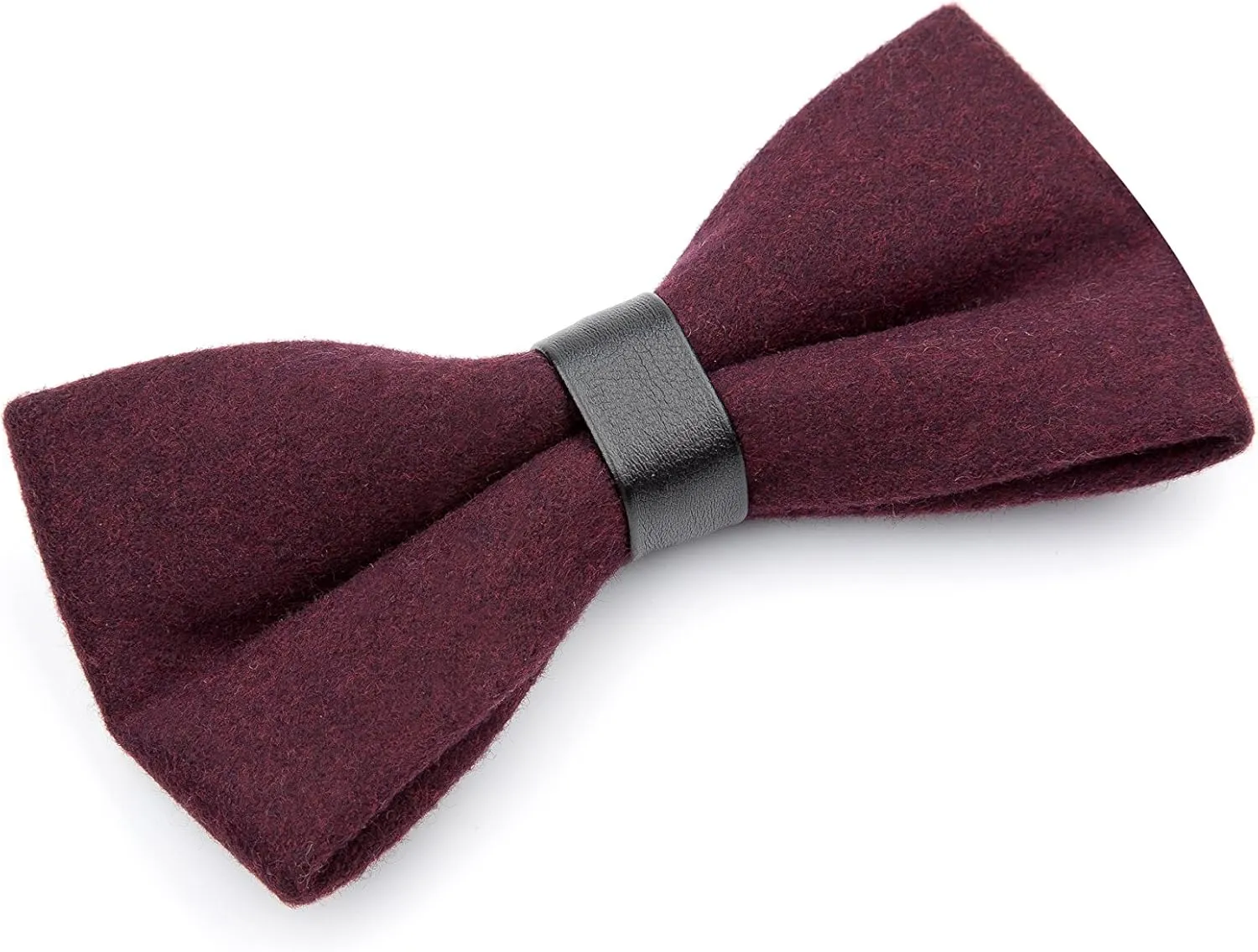 Men's Retro Solid Color Wool Evening Gown Bow Tie Pre-tie Party Cashmere Bowties