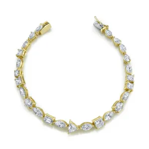 MIXED DIAMOND TENNIS BRACELET
