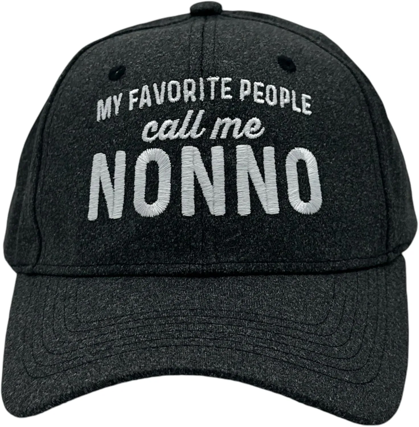 My Favorite People Call Me Nonno Hat Funny Sarcastic Fathers Day Cap Funny Hats Dad Joke Cool Sarcastic Novelty Caps for Men Black - My Standard