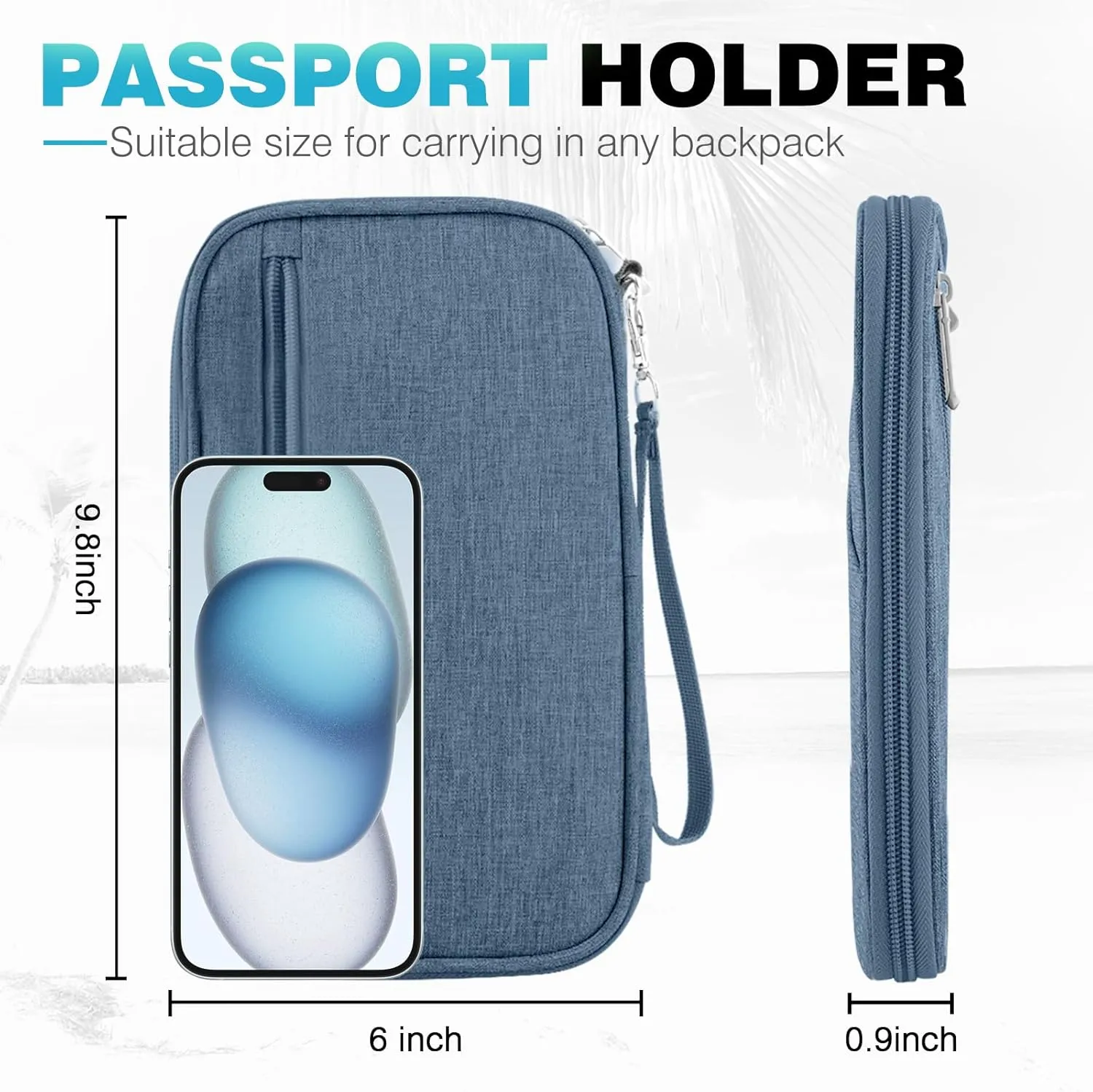 Passport Holder Family RFID Travel Document Organizer for Women Waterproof Passport Wallet Men Portable Case for Cards
