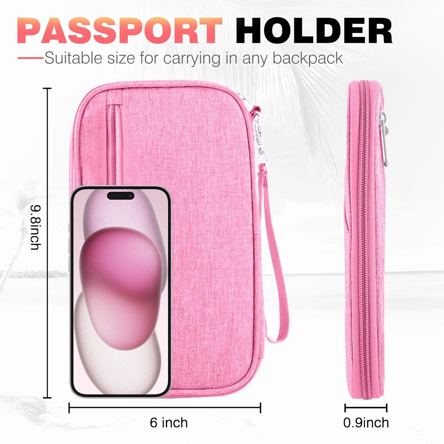 Passport Holder Family RFID Travel Document Organizer for Women Waterproof Passport Wallet Men Portable Case for Cards