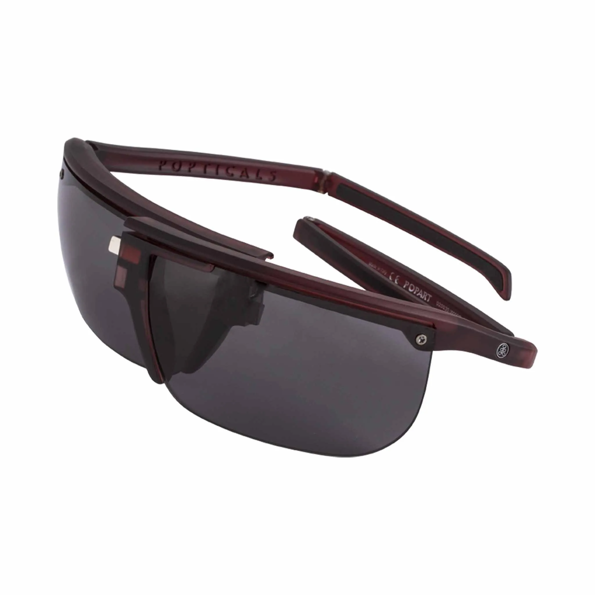 POPART | Polarized, Matte Wine Crystal, Gray Lens