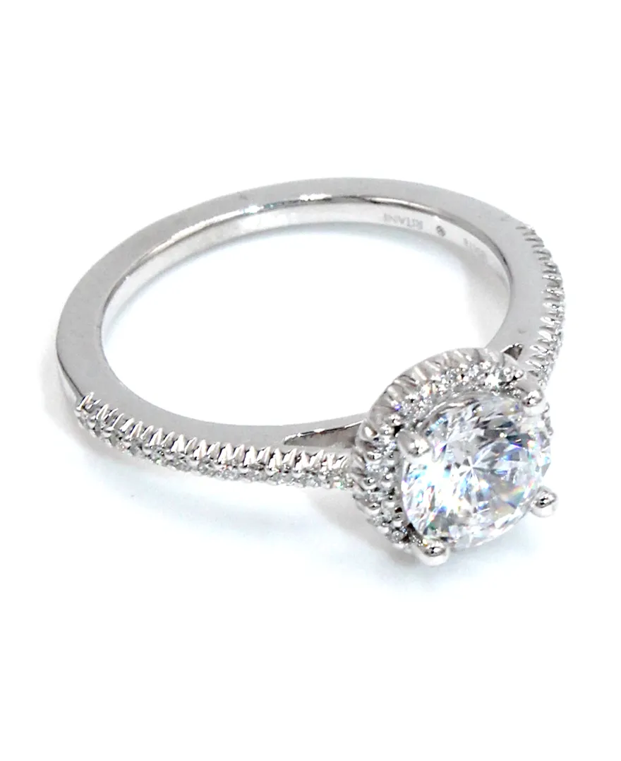 Ritani 1RZ3702 French-Set Halo Engagement Ring Setting