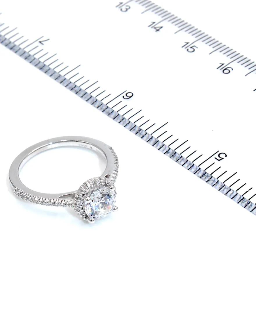 Ritani 1RZ3702 French-Set Halo Engagement Ring Setting