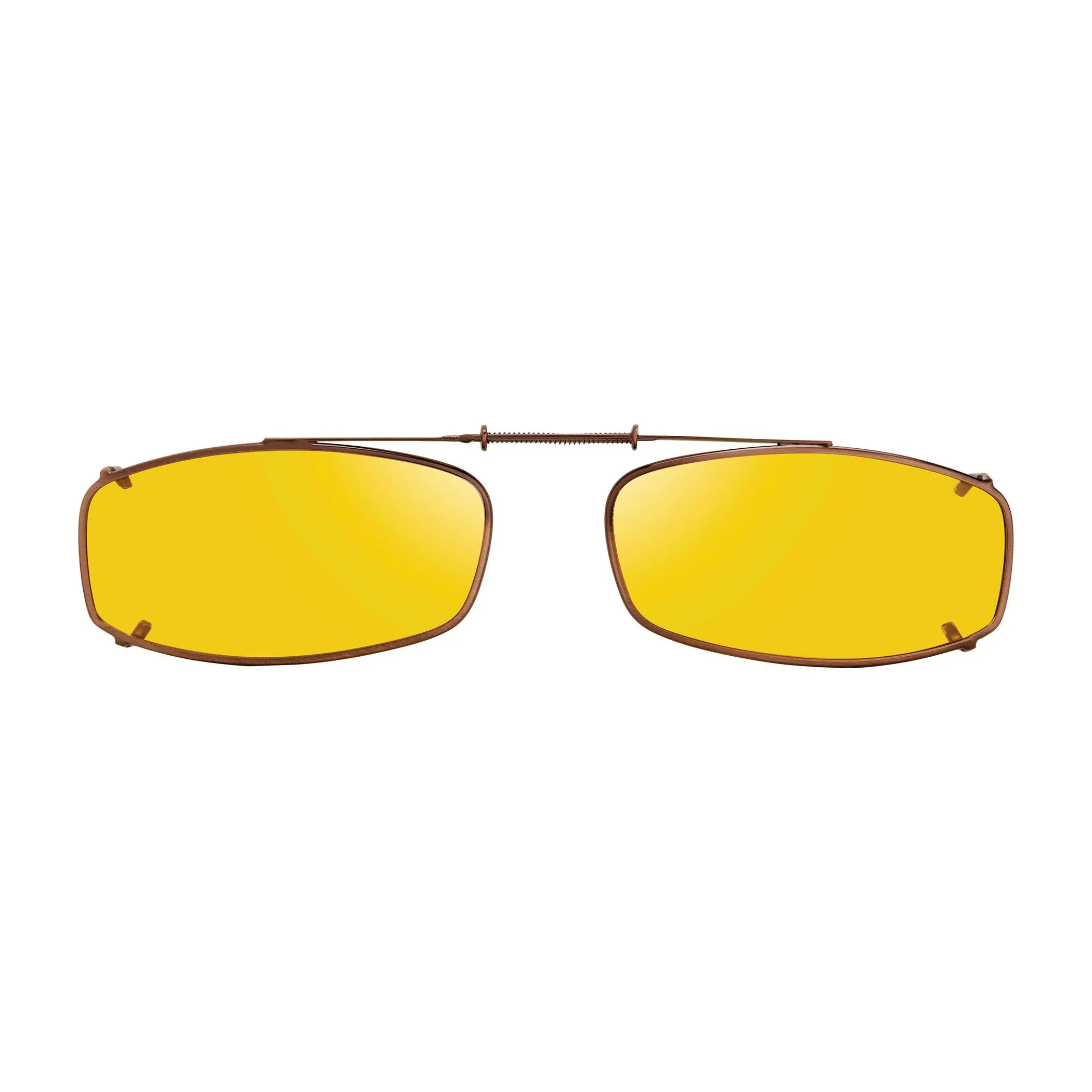 Slim Rectangle, Polarized Clip On Sunglasses.