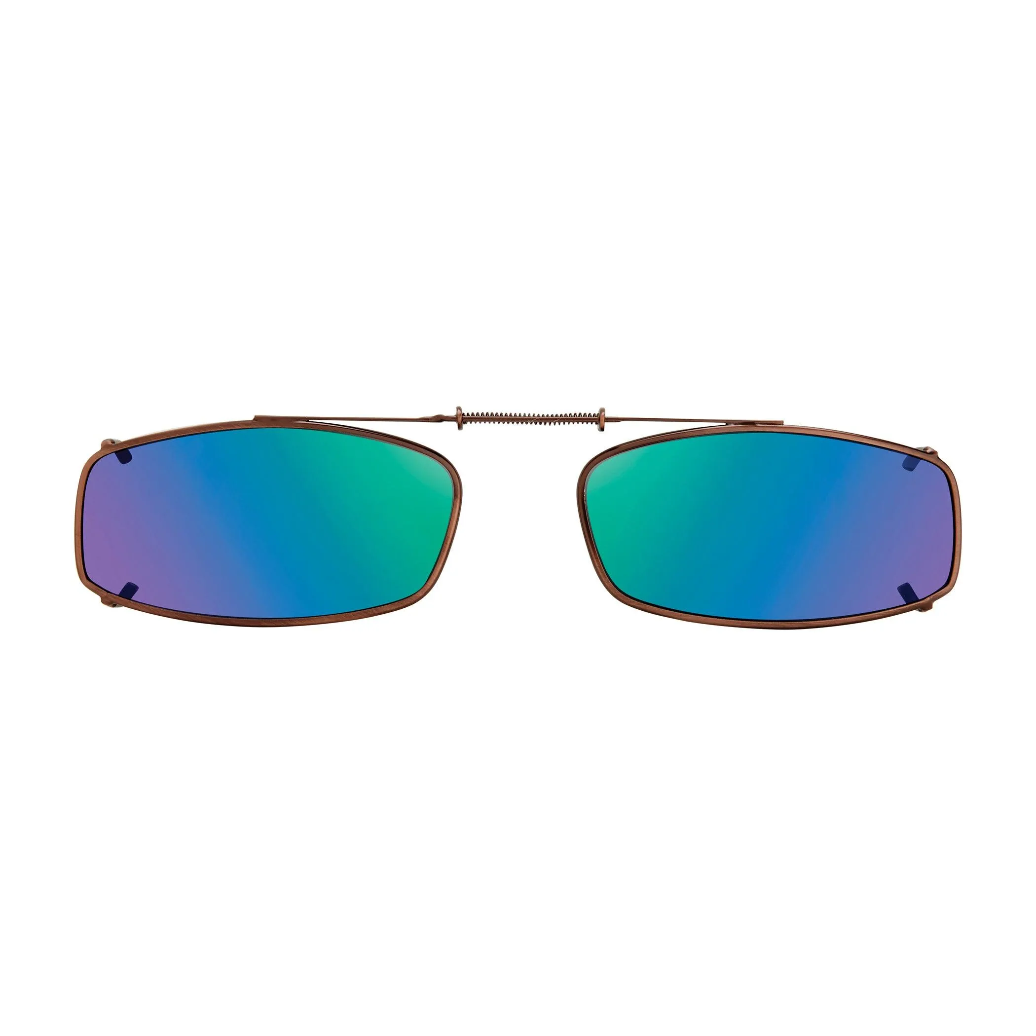 Slim Rectangle, Polarized Clip On Sunglasses.