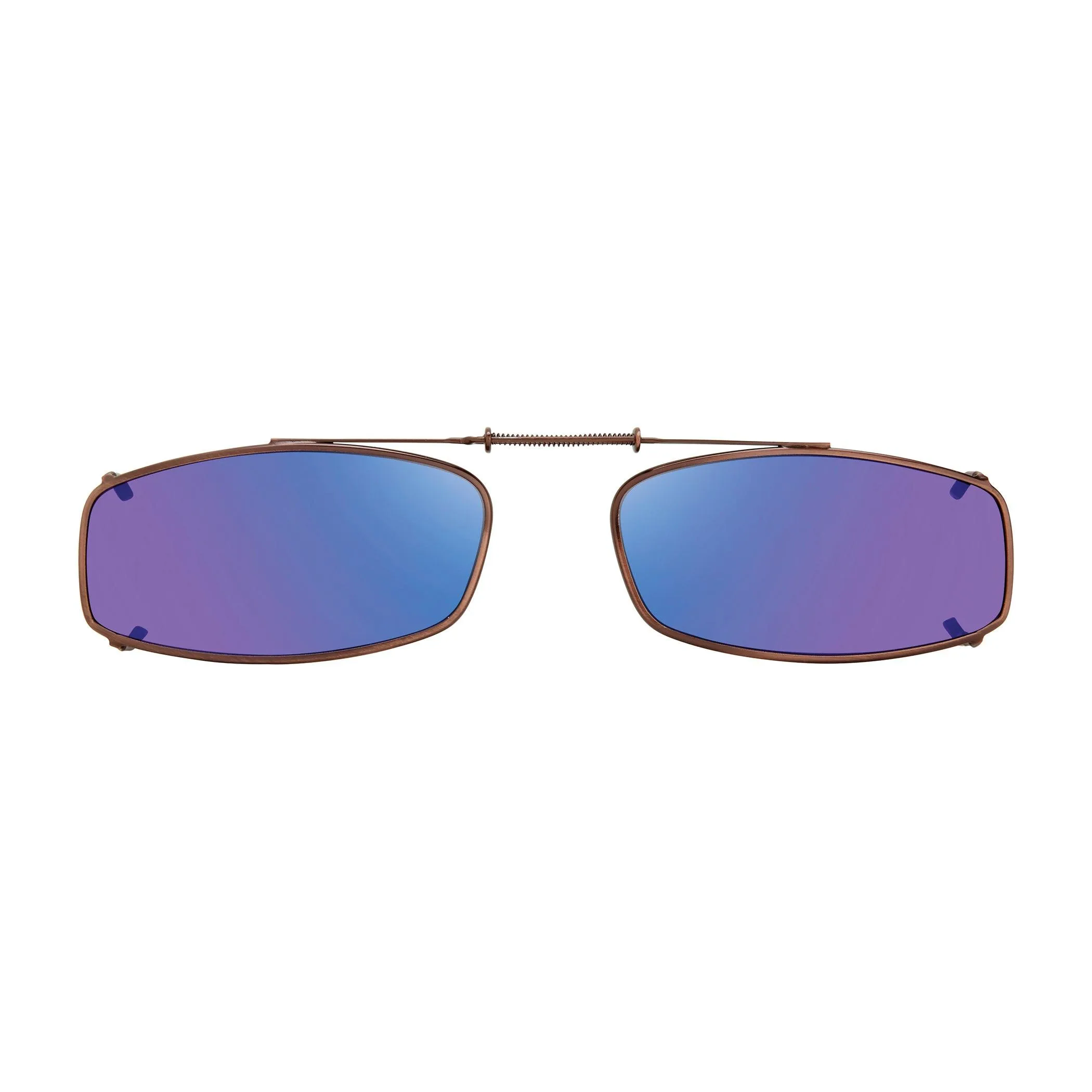 Slim Rectangle, Polarized Clip On Sunglasses.
