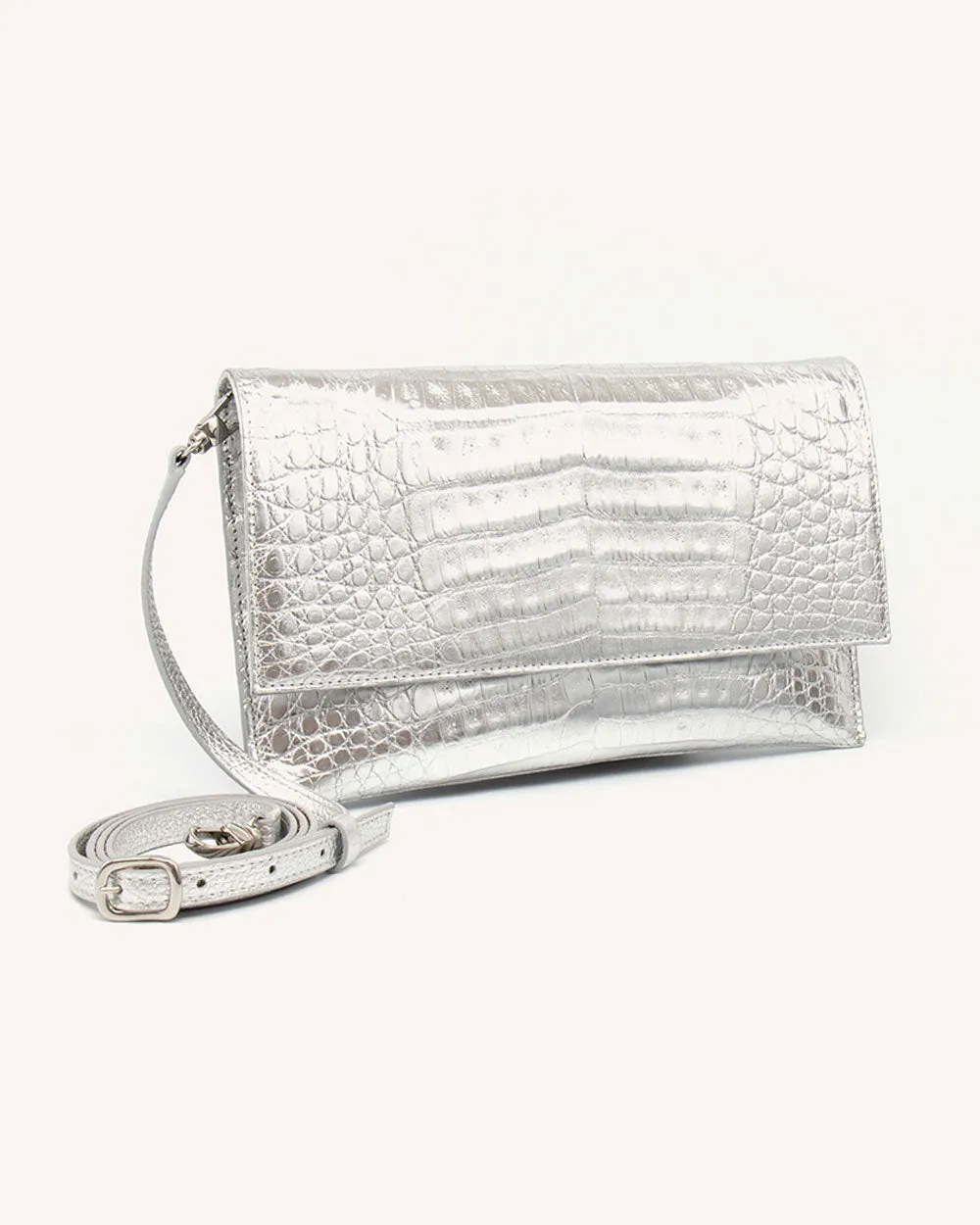 Sofia Clutch in Silver